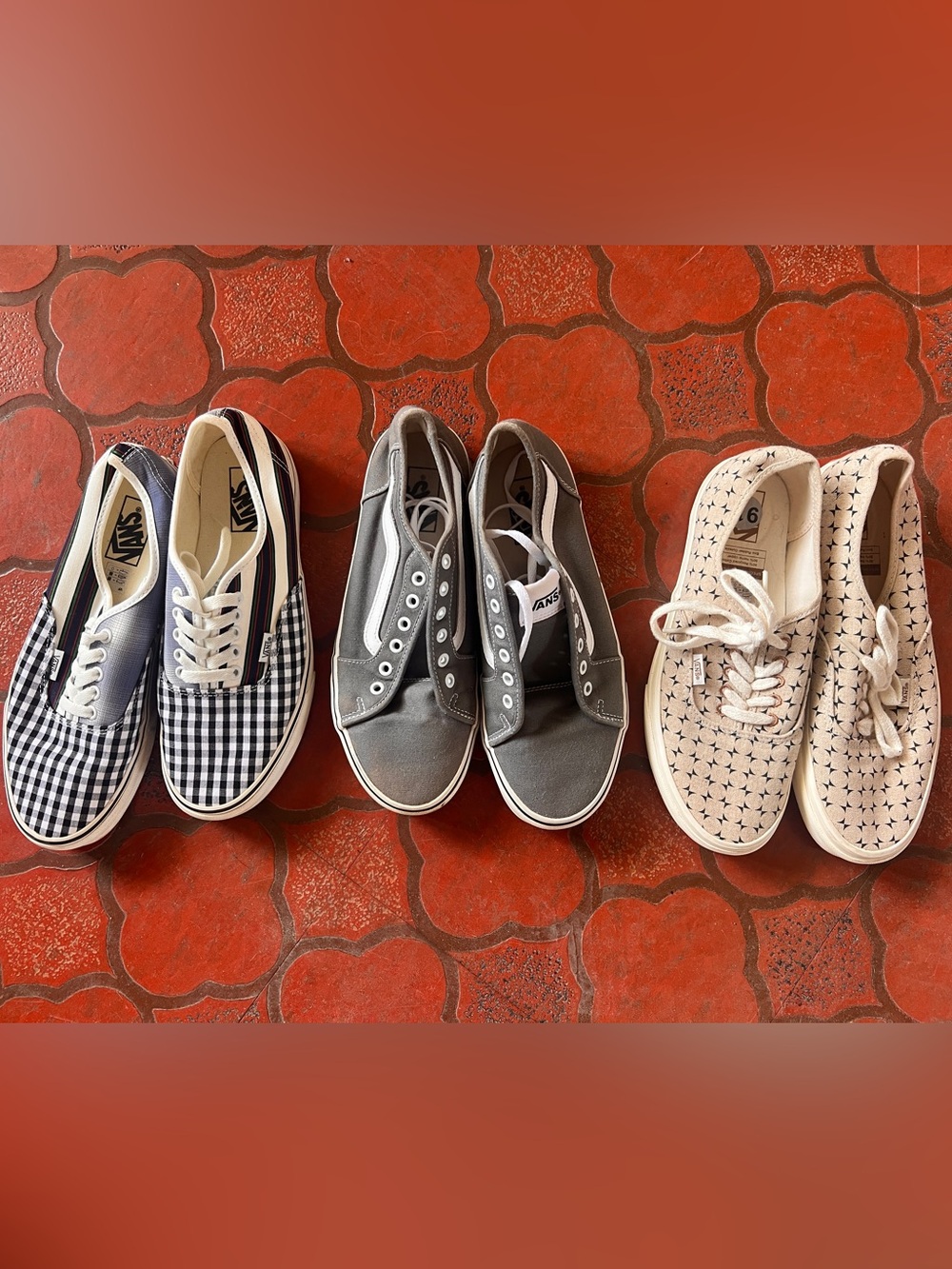 Vans Grey Canvas Slip-On/Low Top Sneakers